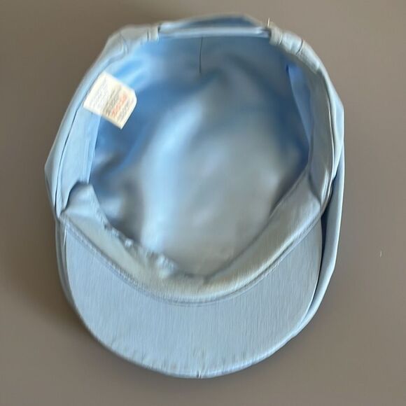 Vintage Blue Cabby Ascot Canada Driver Cap Embroidered Patch Adjustable SnapBack - Picture 10 of 12